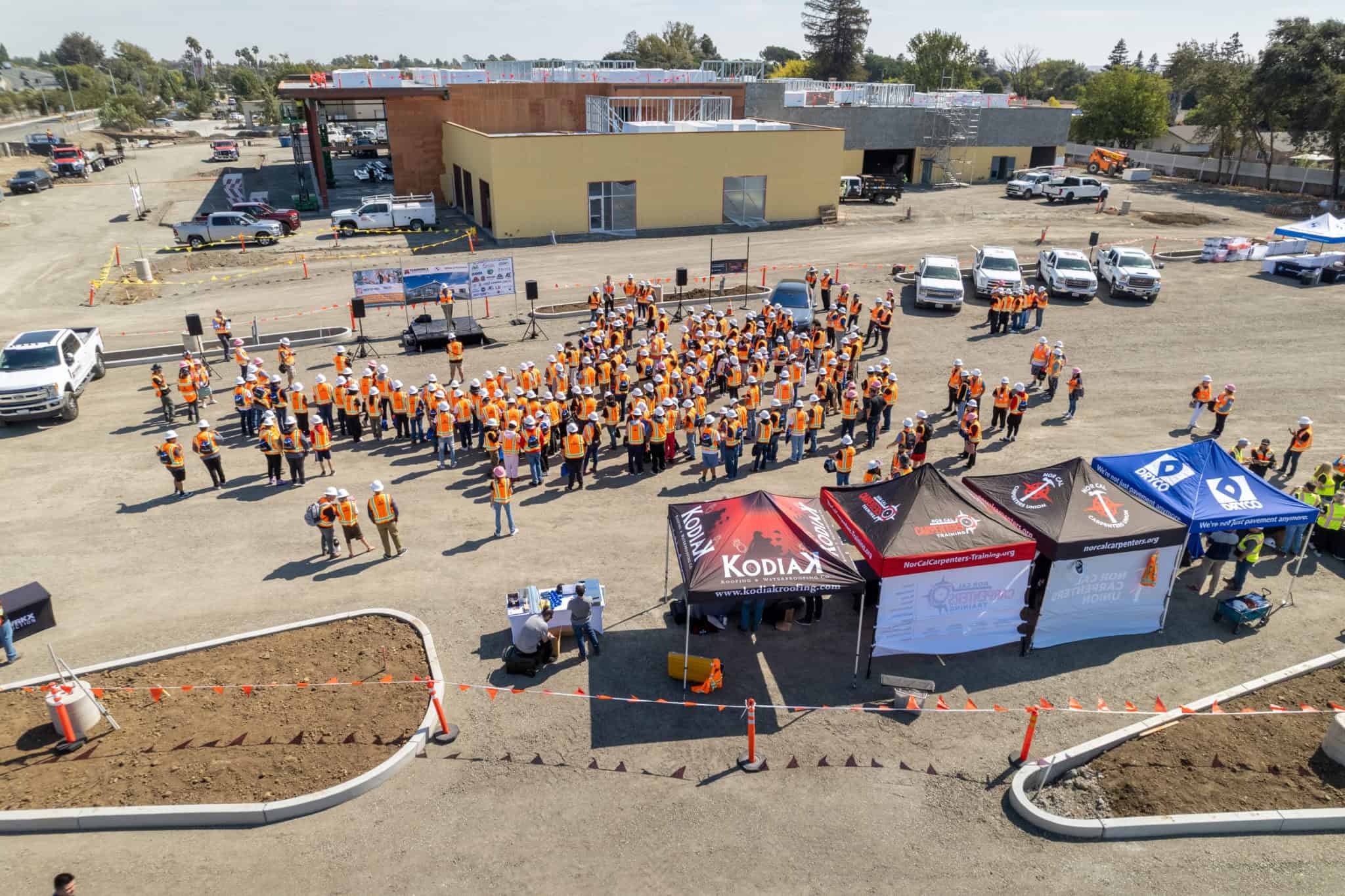 High schoolers tour BMW of Fairfield construction site, learn from tradespeople