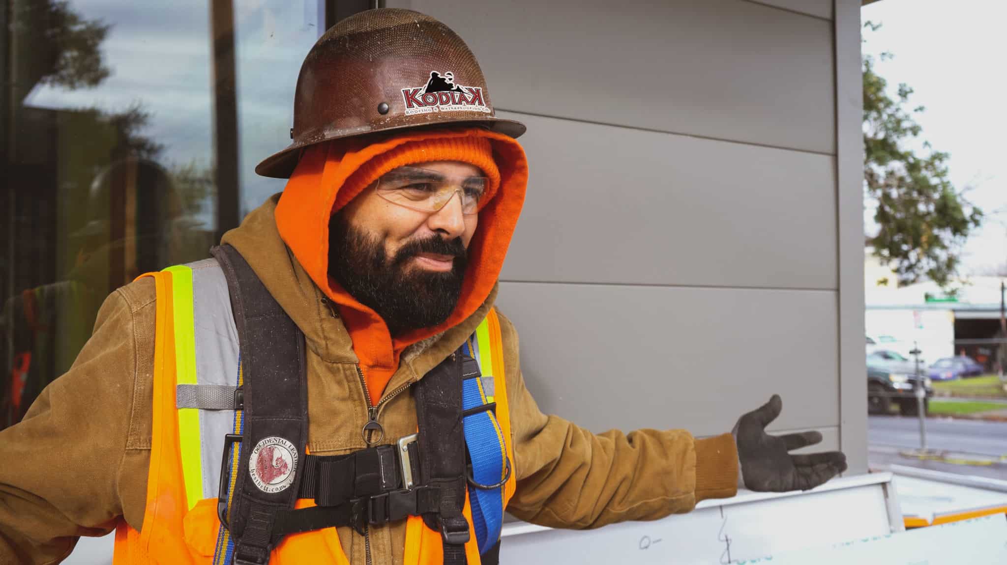 Kodiak roofing employee